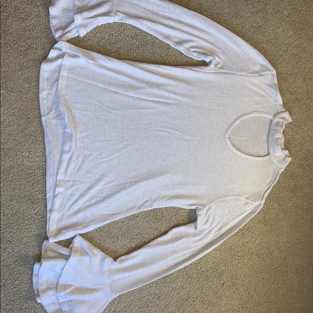 White Sparkly Long Sleeve
